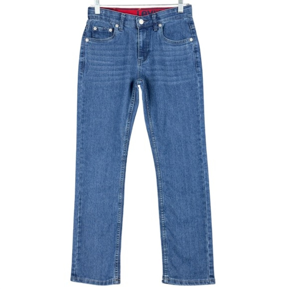 Levi's 511 Boys 14 Reg W28 L28 Slim Fit Blue Denim Jeans Stretch Waist Casual